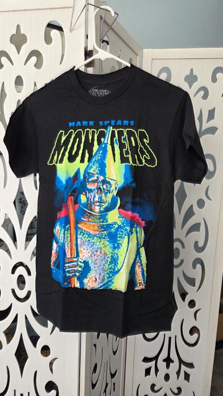 Mark Spears Monsters Tee Mens S NWT Horror Graphic Neon Halloween Shirt